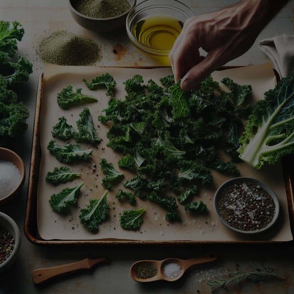 Comment préparer des chips de kale croustillantes et assaisonnées à la maison ?